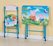 Foldable Kids Study Table and Chair Set - 2