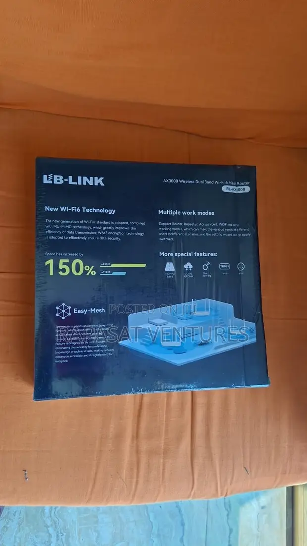 LB-Link AX3000 Wireless Dual Band Wi-Fi 6 Mesh Router - 1