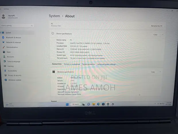 Dell Precision 7550 Laptop - i5, 32GB RAM, 1TB SSD - 1
