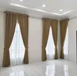 High Quality Modern Luxurious 10ft Total Blackout Textured Curtains - 2