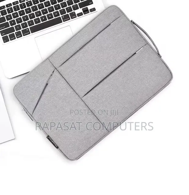 New Laptop Sleeve Bag (15.6", 14", 13") - Gray, 3-Side Zip - 1
