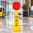 4-Sided Wet Floor Caution Sign - 2
