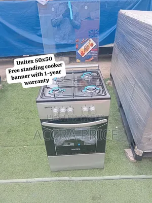 Unitek 50x50 Premium 4-Burner Gas Cooker with Oven