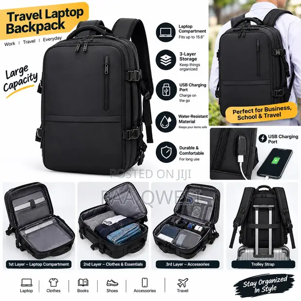 Multifunctional Business Laptop Backpack - 1