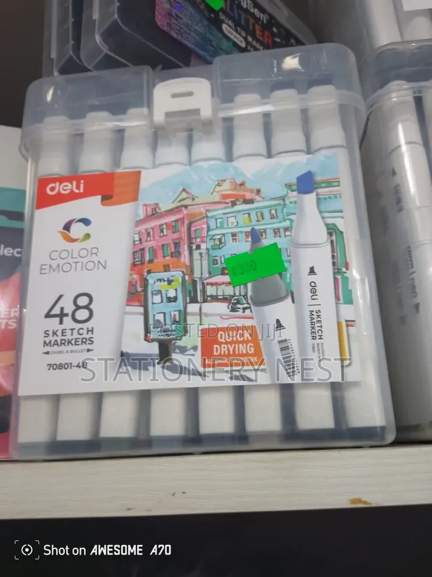 Deli 48pcs Sketch Emotion Markers - 1