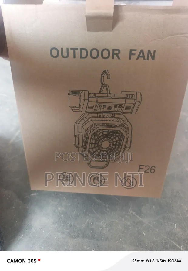 F6 Outdoor Fan with Power Bank & LED - 1