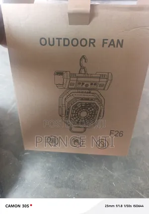 F6 Outdoor Fan with Power Bank & LED