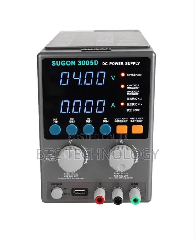 Sugon 3005D DC Power Supply - 0-30V, 0-5A Adjustable - 1