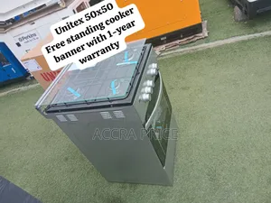 Unitek 50x50 Deluxe Gas Cooker - 4 Burners, Large Oven