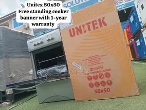 Unitek 50x50 4-Burner Gas Cooker with Oven