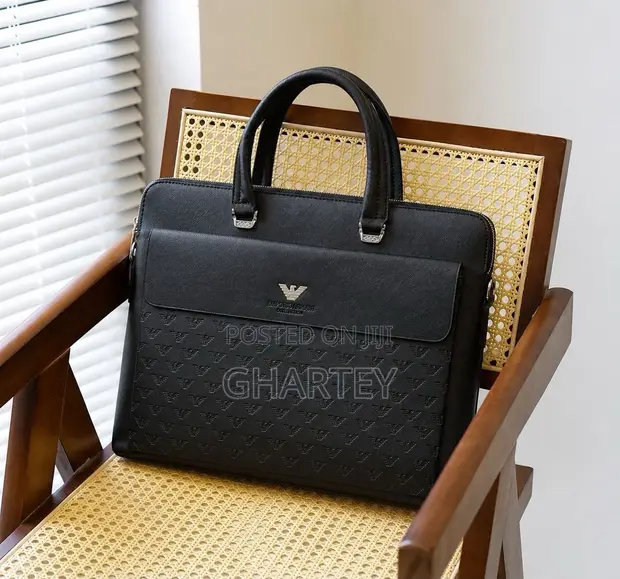 Designer High Quality Leather Laptop Bag Briefcase - 1