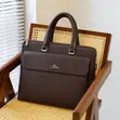 Designer High Quality Leather Laptop Bag Briefcase - 5