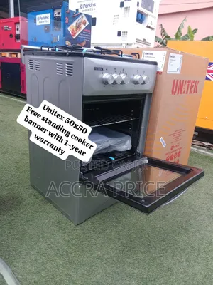 Unitek 50x50 4-Burner Gas Stove with Oven