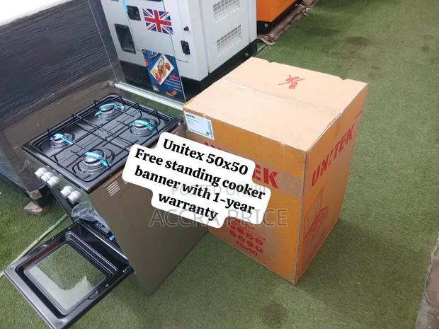 Unitek 50x50 4-Gas Burner Cooker with Large Oven - 1