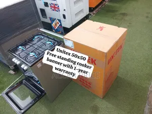 Unitek 50x50 4-Gas Burner Cooker with Large Oven
