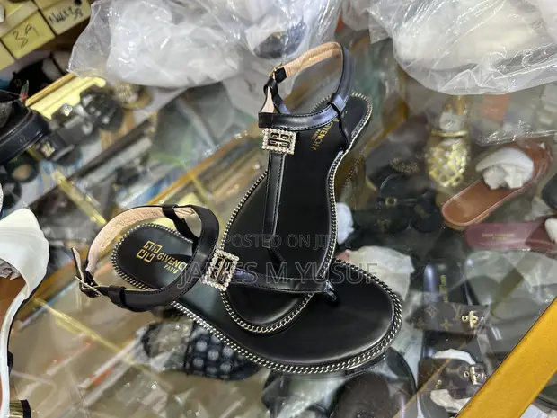 Original Givenchy Flat Sandals - Black - 1