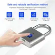KERUI Smart Fingerprint Padlock - USB-C Rechargeable, Keyless - 2