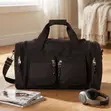 Premium Travel Duffel Bag with Shoulder Strap - Black - 2