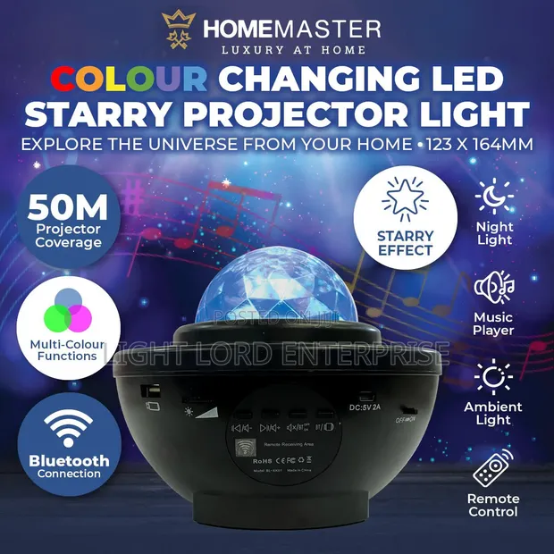 Astronaut Star Projector Light with Bluetooth Speaker - 1