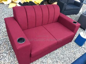 Royal Comfort 2-Seater Theater Sofa - Burgundy