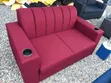 Royal Comfort 2-Seater Theater Sofa - Burgundy - 1