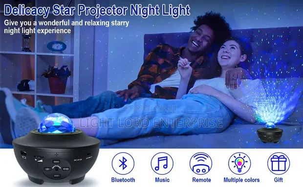 Astronaut Projector Night Light with Bluetooth Speaker - 1