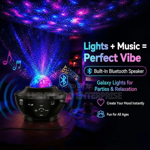 Astronaut Projector Lamp with Bluetooth Speaker - 1