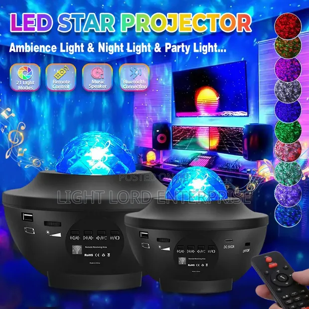 Star Projector with Remote - Multi-Color Galaxy Light - 1