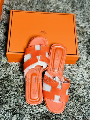 Peach Hermes Ladies Slippers