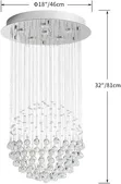 Single Ball Water Dropping Chandelier - 1