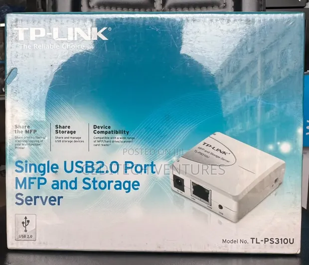 TP-Link Single USB 2.0 Port MFP and Storage Server TL-PS310U - 1
