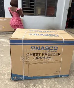 Efficient Nasco 400L Single Door Chest Freezer (Black)