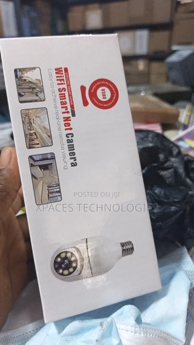 2MP Wireless PTZ Bulb Camera with Two-Way Audio (V380 Pro) - 1