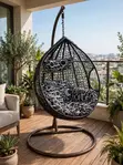 Hanging Egg Chair with Dior Cushion - 1