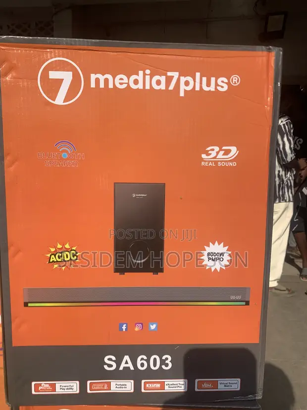 Media7plus SA603 Bluetooth Soundbar Speaker System - 1