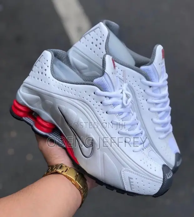 Original Nike Shox R4 White/Silver - 1