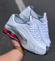 Original Nike Shox R4 White/Silver - 1