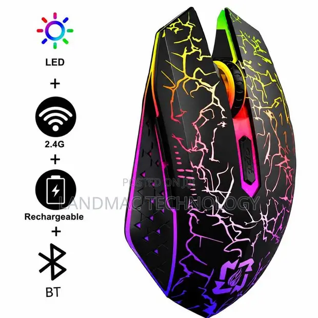Wireless & Bluetooth Dual-Mode Rechargeable Gaming Mouse - 1