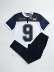 Two-Piece Athletic Set: Football Jersey Top & Track Pants - 2