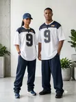 Two-Piece Athletic Set: Football Jersey Top & Track Pants - 3
