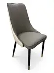 Beige + Brown Quilted Dining Chairs (Set of 2) - 2