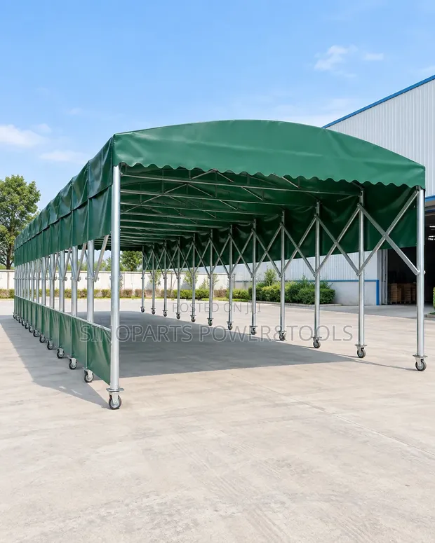 Mobile Retractable Canopy 5m x 3m - 1