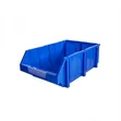 3-Piece Blue Stackable Plastic Parts Storage Bins Set - 3