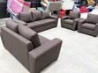 Sofa Set with Marble Coffee Table - Velvet Fabric - 5
