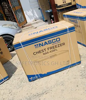 Nasco 400L Single Door Chest Freezer (NAS-475FL) - Grey