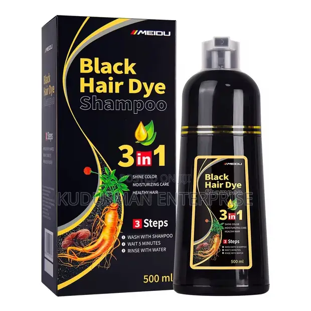 Healthy Hair Black Hair Dye Shampoo - 1