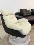 Luxury Imported Armchair - Black & Cream - 4