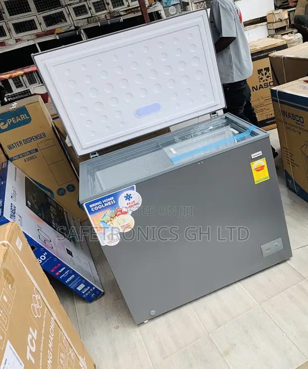 Nasco 200 Liters Single Door Freezer - Grey (NAS-250FL) - 1