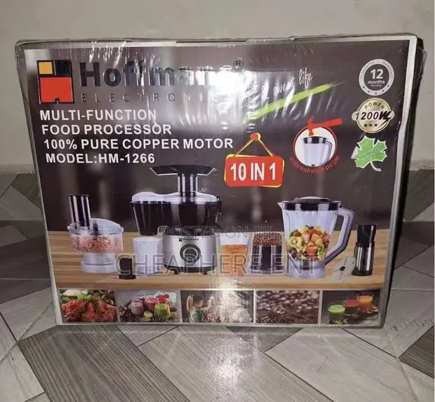 Hoffman 10-in-1 Multi-Function Food Processor - 1