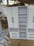 Premium Four-in-One Wardrobe with Side Glass - 3
